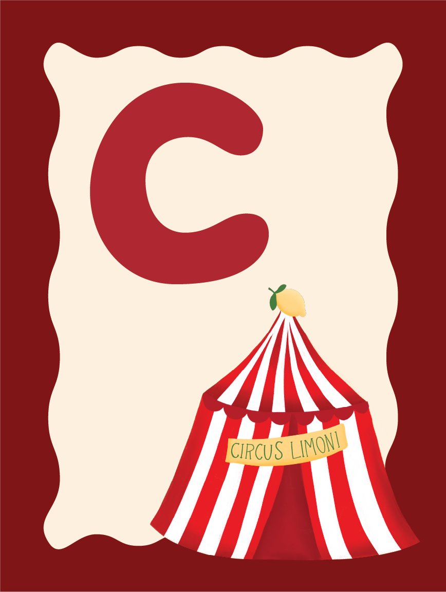 Alfabetposter C - Circus Limoni