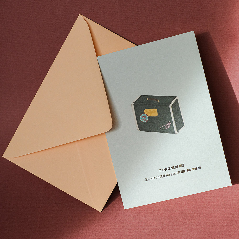 Wenskaart 't Amusement he'