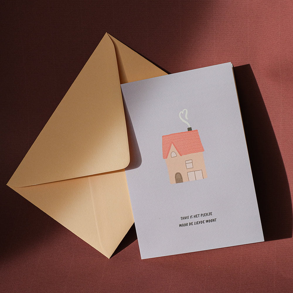 Wenskaart 'Waar De Liefde Woont'