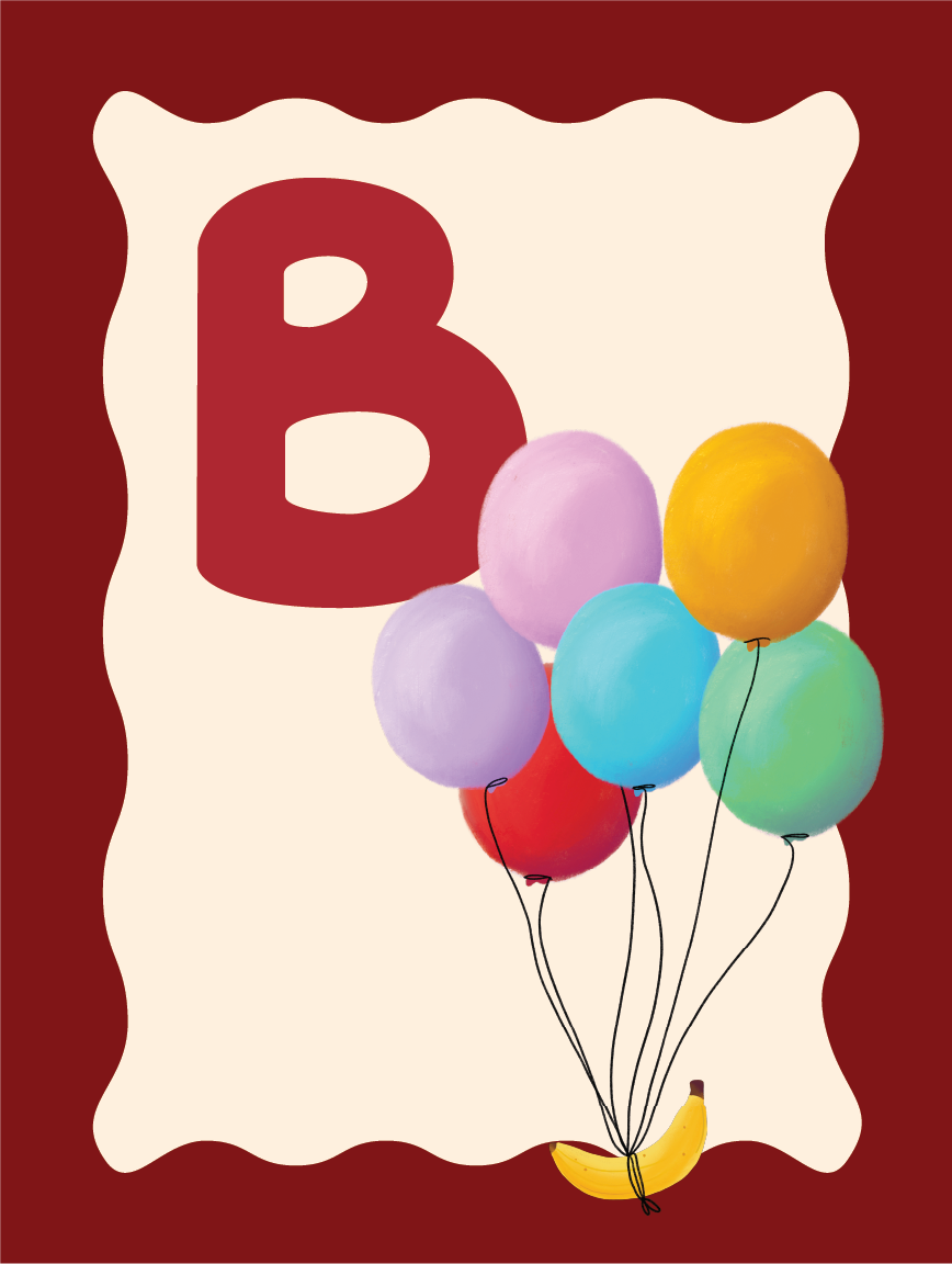 Alfabetposter B - Gekke Banaan