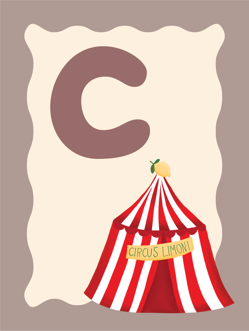 Alfabetposter C - Circus Limoni