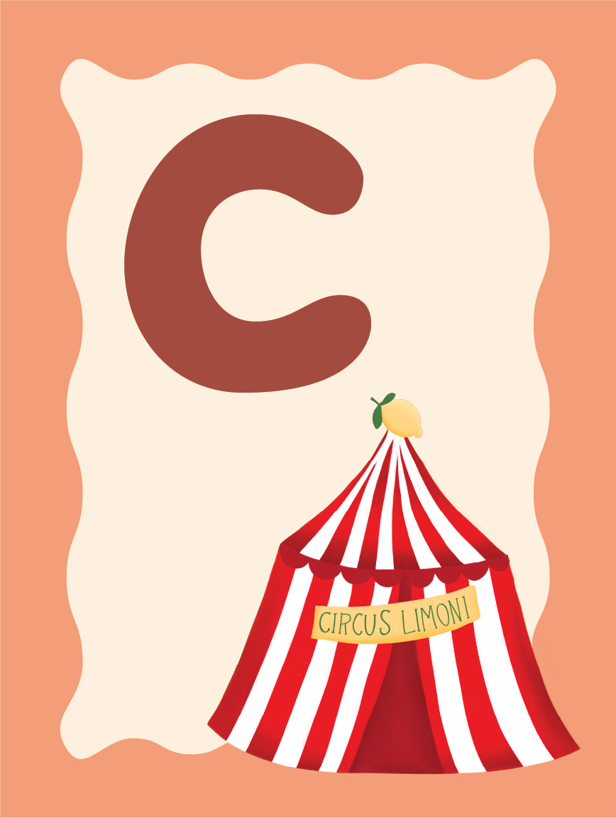 Alfabetposter C - Circus Limoni