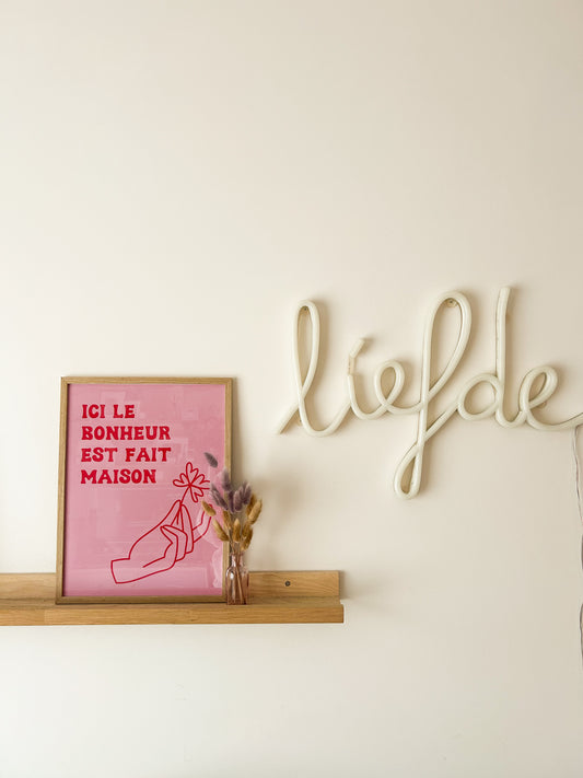 Poster 'Ici le bonheur est fait maison'