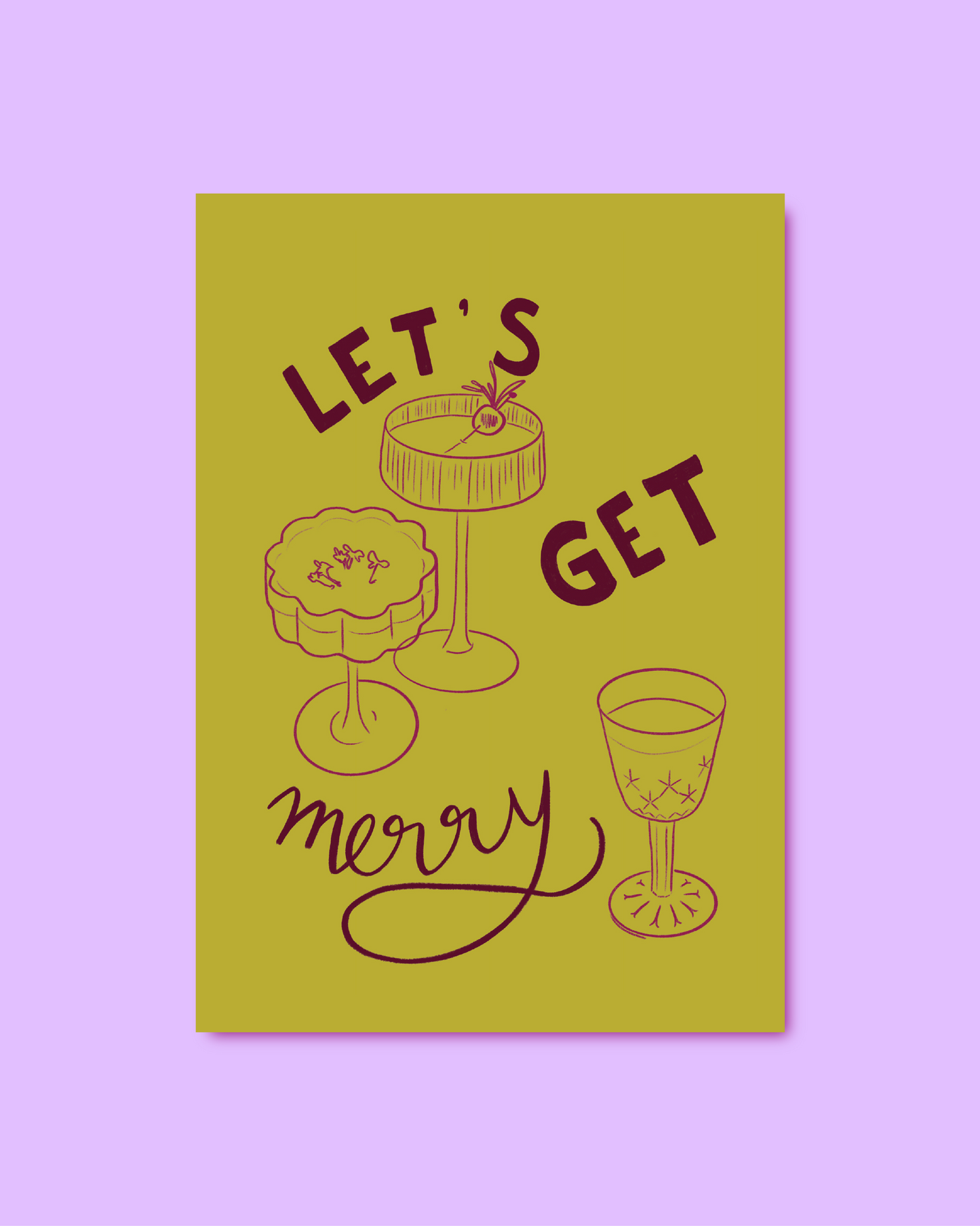 Set kerstkaarten (6 stuks)