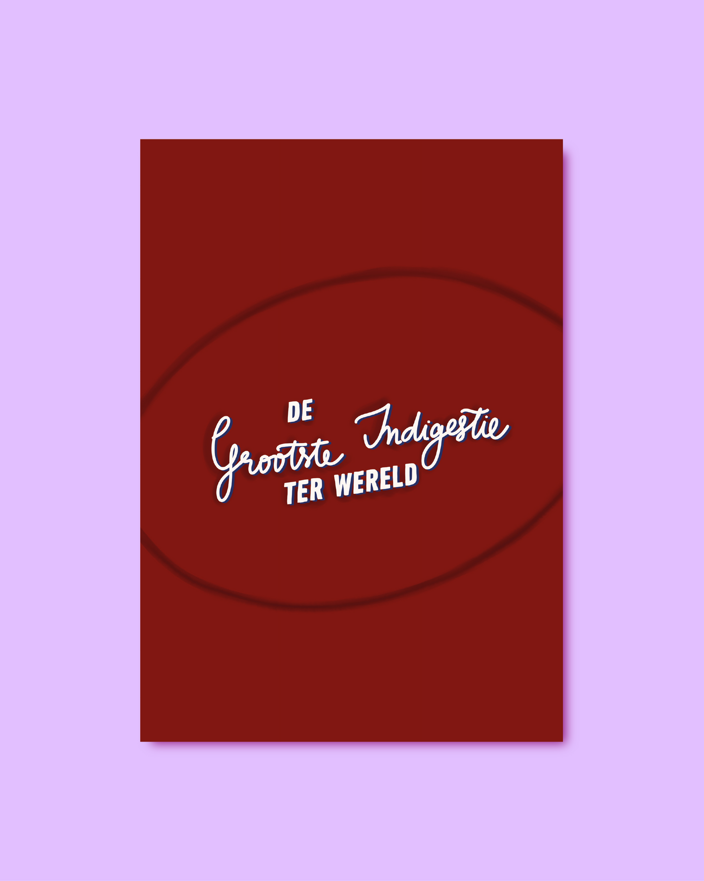 Kerstkaart 'Indigestie'